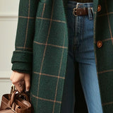 Elena – Classic Checked Coat