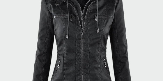 Gia - Leather Biker Jacket