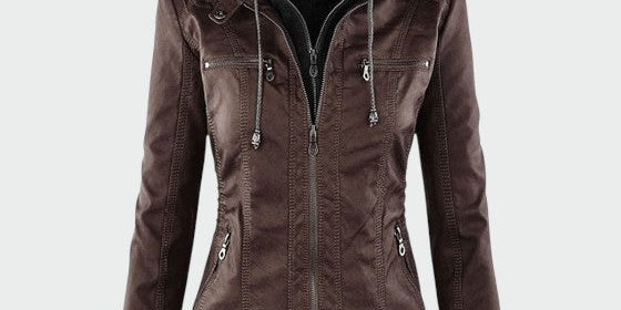 Gia - Leather Biker Jacket