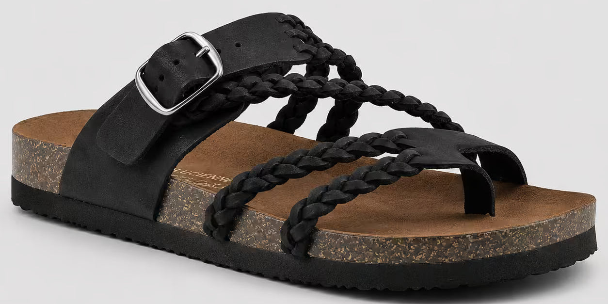Elena | Woven Leather Sandals
