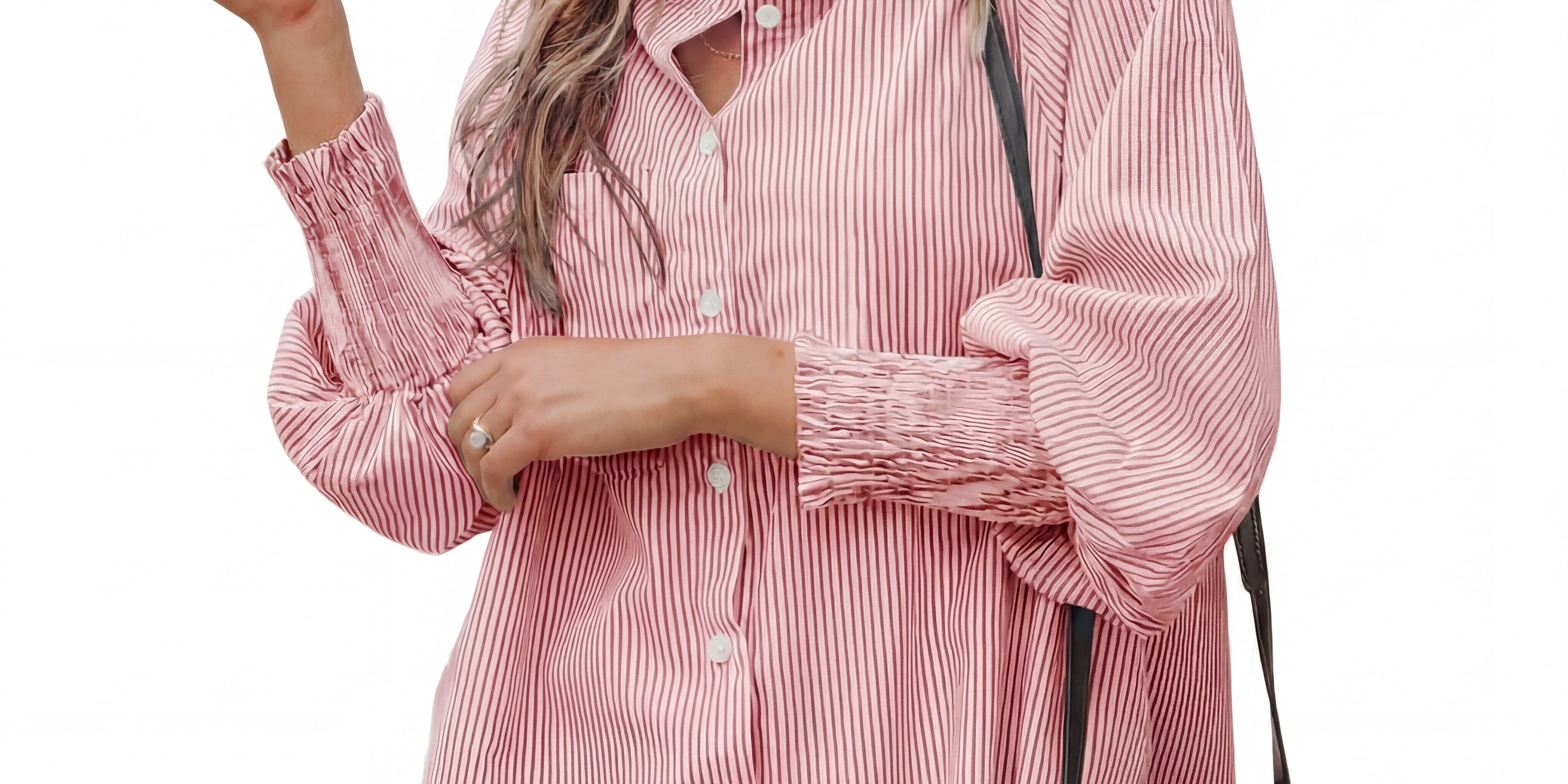 SARAH™ – Modern Striped Button Shirt