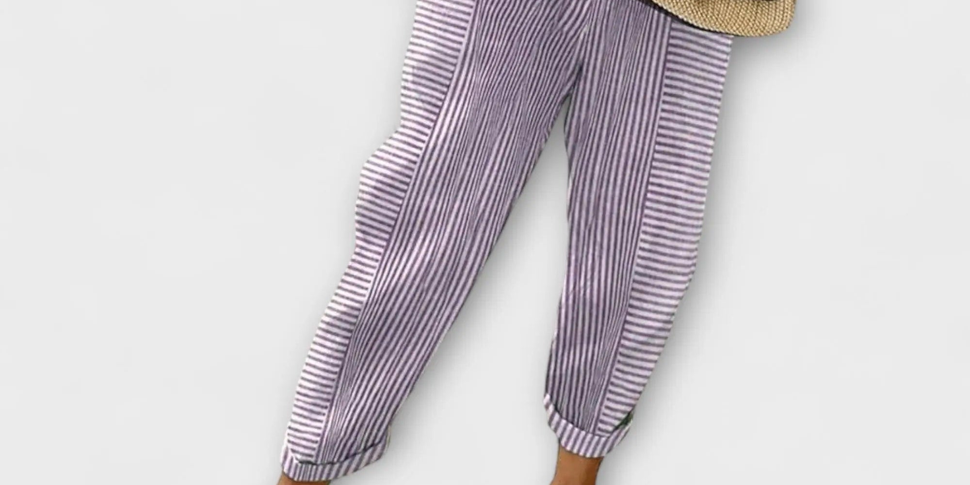 Sanne - Comfortable Striped Trousers