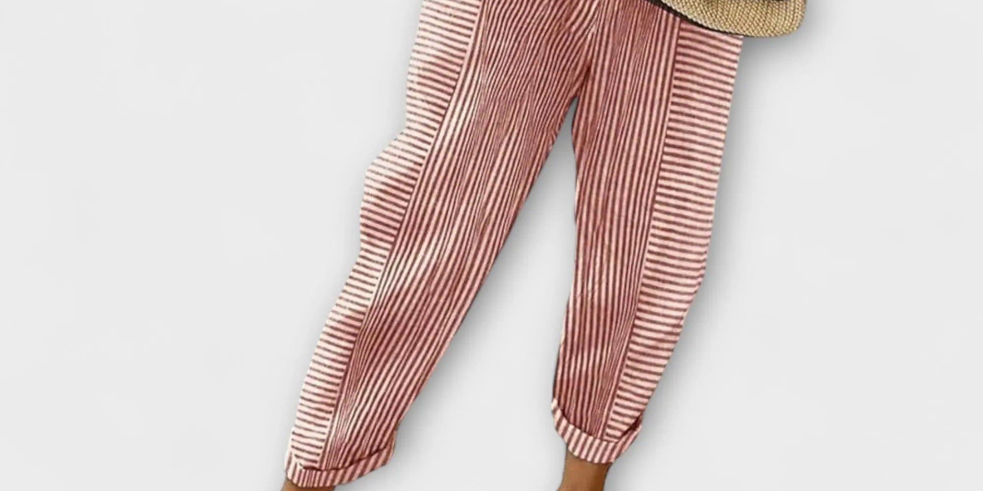 Sanne - Comfortable Striped Trousers