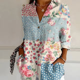 MELODIE™ – Elegant Floral Button Shirt