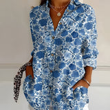 MELODIE™ – Elegant Floral Button Shirt