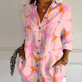 MELODIE™ – Elegant Floral Button Shirt