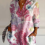 MELODIE™ – Elegant Floral Button Shirt